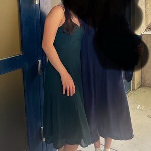 Windsor Dark Green Midi Dress